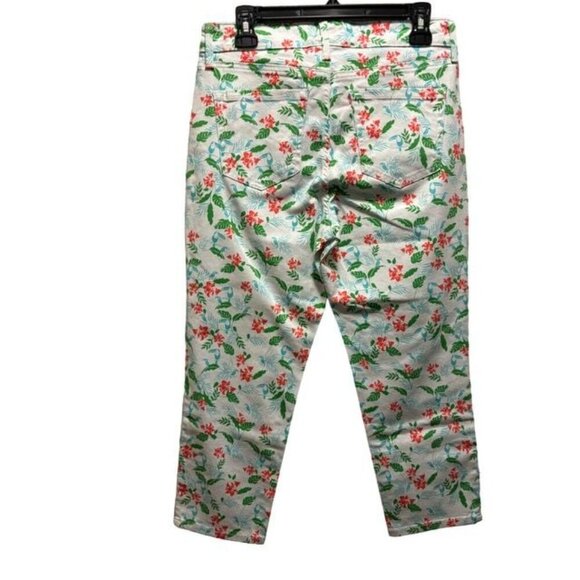 Charter Club Bristol Capri Pants Floral Print Size 6 Cotton/Spandex - Picture 2 of 9
